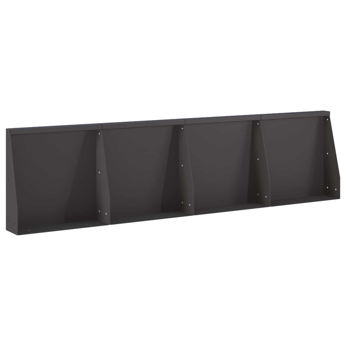 Stützmauer 4 Stk. 40 x 12 x 40 cm Stahl Schwarz