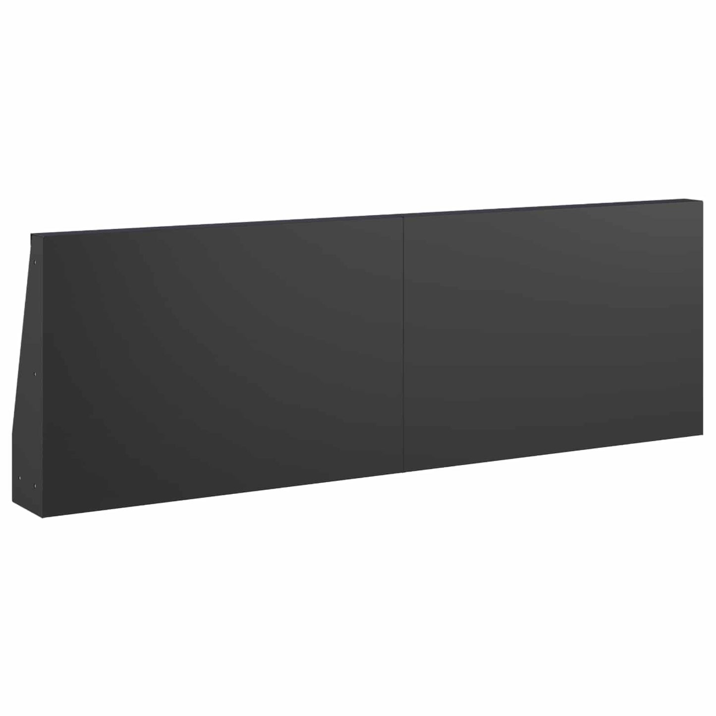 Stützmauer 4 Stk. 60 x 12 x 40 cm Stahl Schwarz