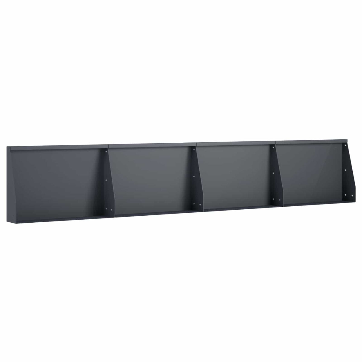 Stützmauer 4 Stk. 60 x 12 x 40 cm Stahl Anthrazit