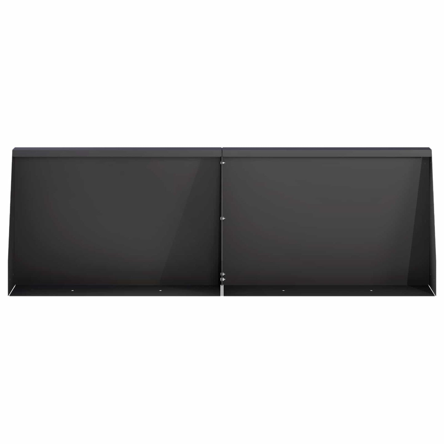 Stützmauer 4 Stk. 60 x 12 x 50 cm Stahl Schwarz