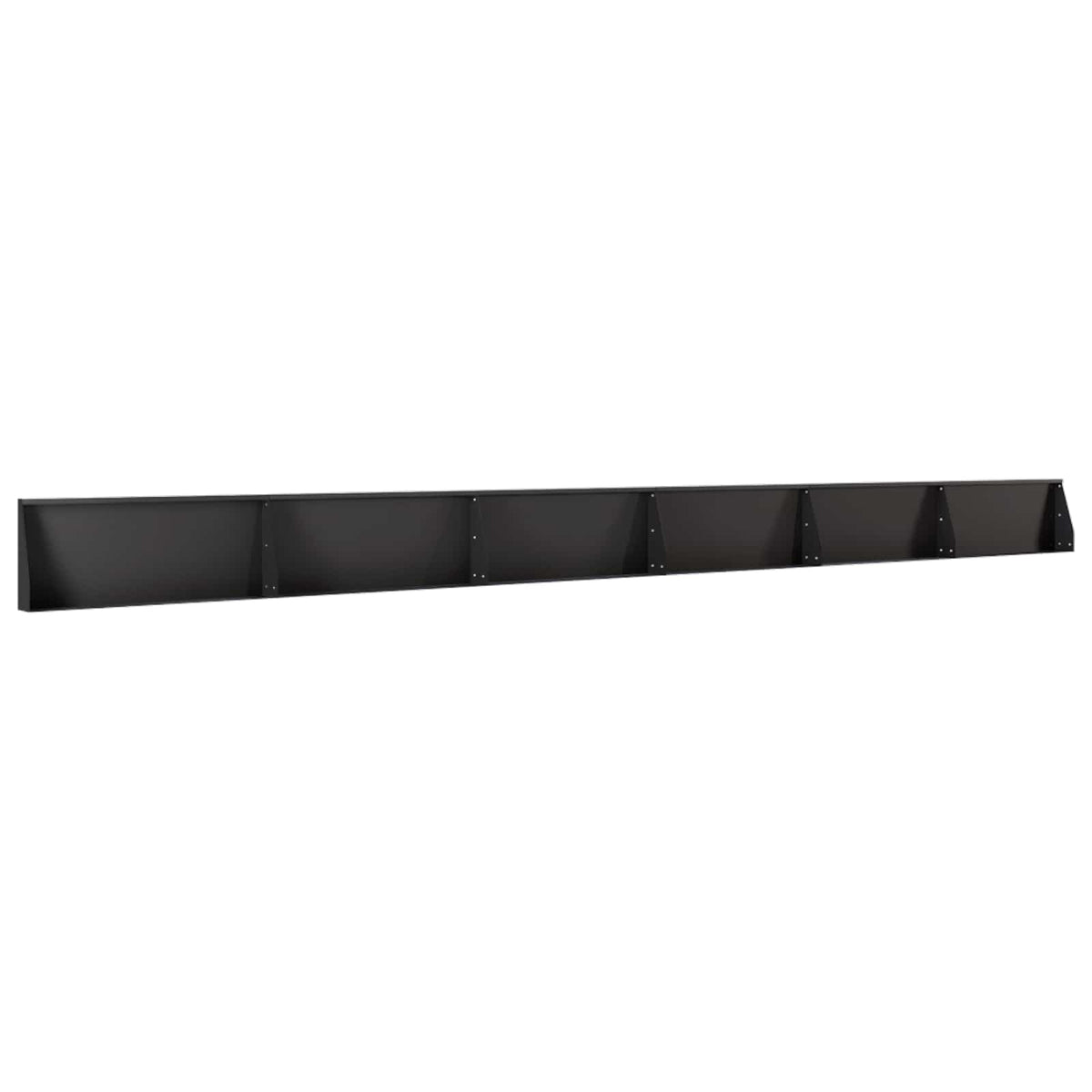 Stützmauer 6 Stk. 100 x 12 x 30 cm Stahl Schwarz