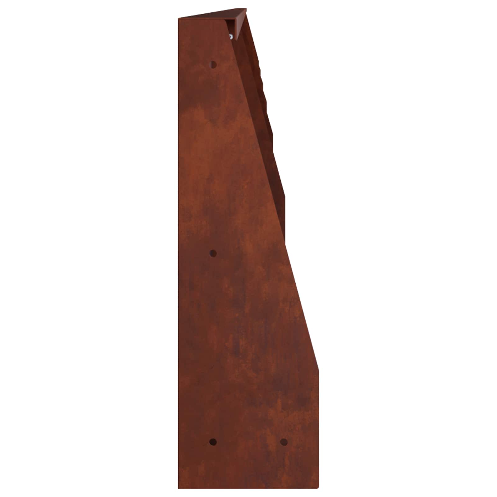 Stützmauer 6 Stk. 100 x 12 x 30 cm Wetterfeststahl Rostoptik