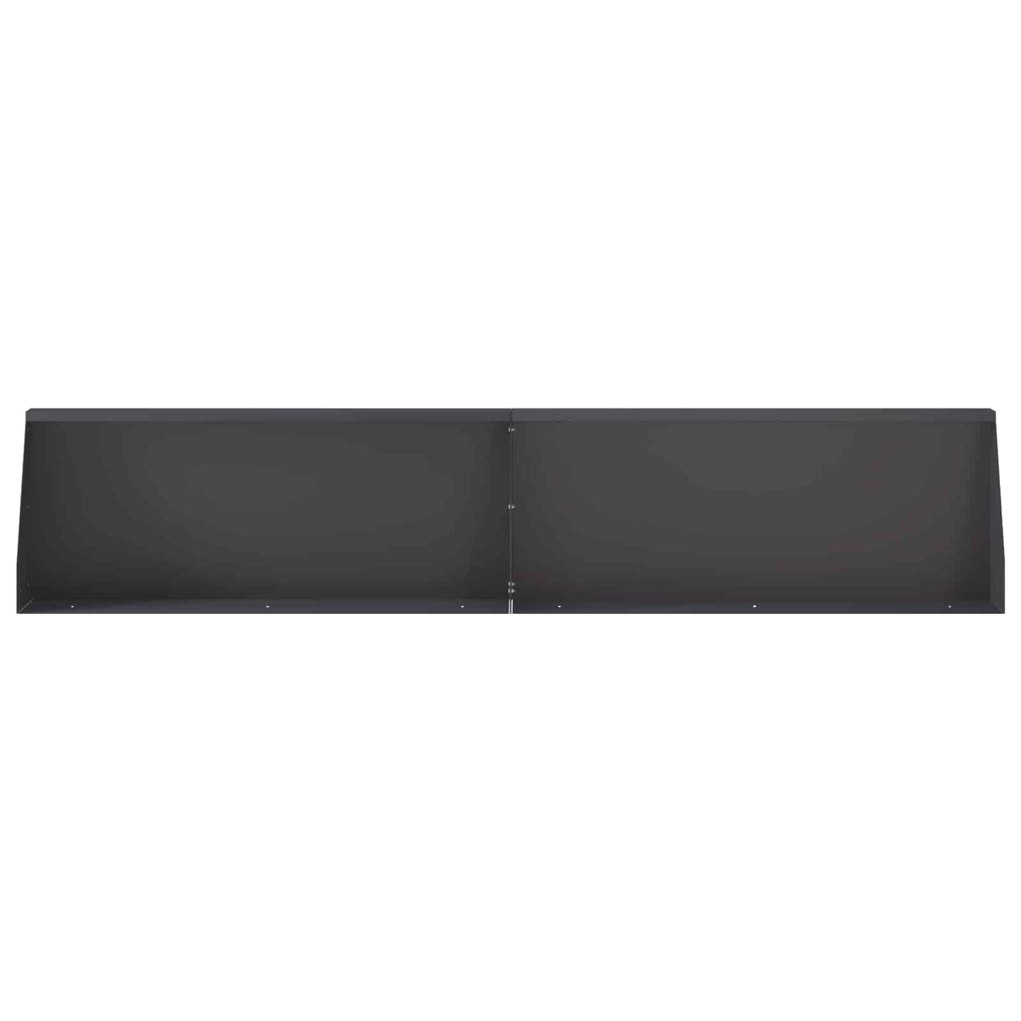 Stützmauer 6 Stk. 100 x 12 x 40 cm Stahl Schwarz