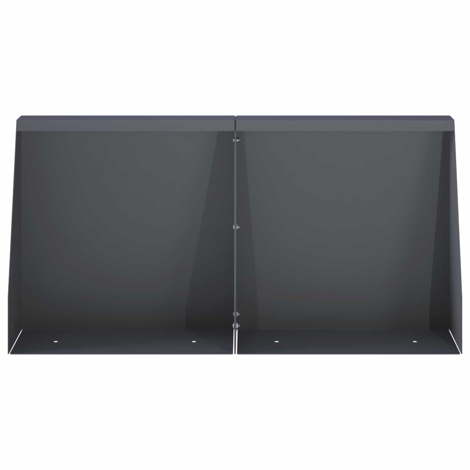 Stützmauer 6 Stk. 40 x 12 x 30 cm Stahl Anthrazit