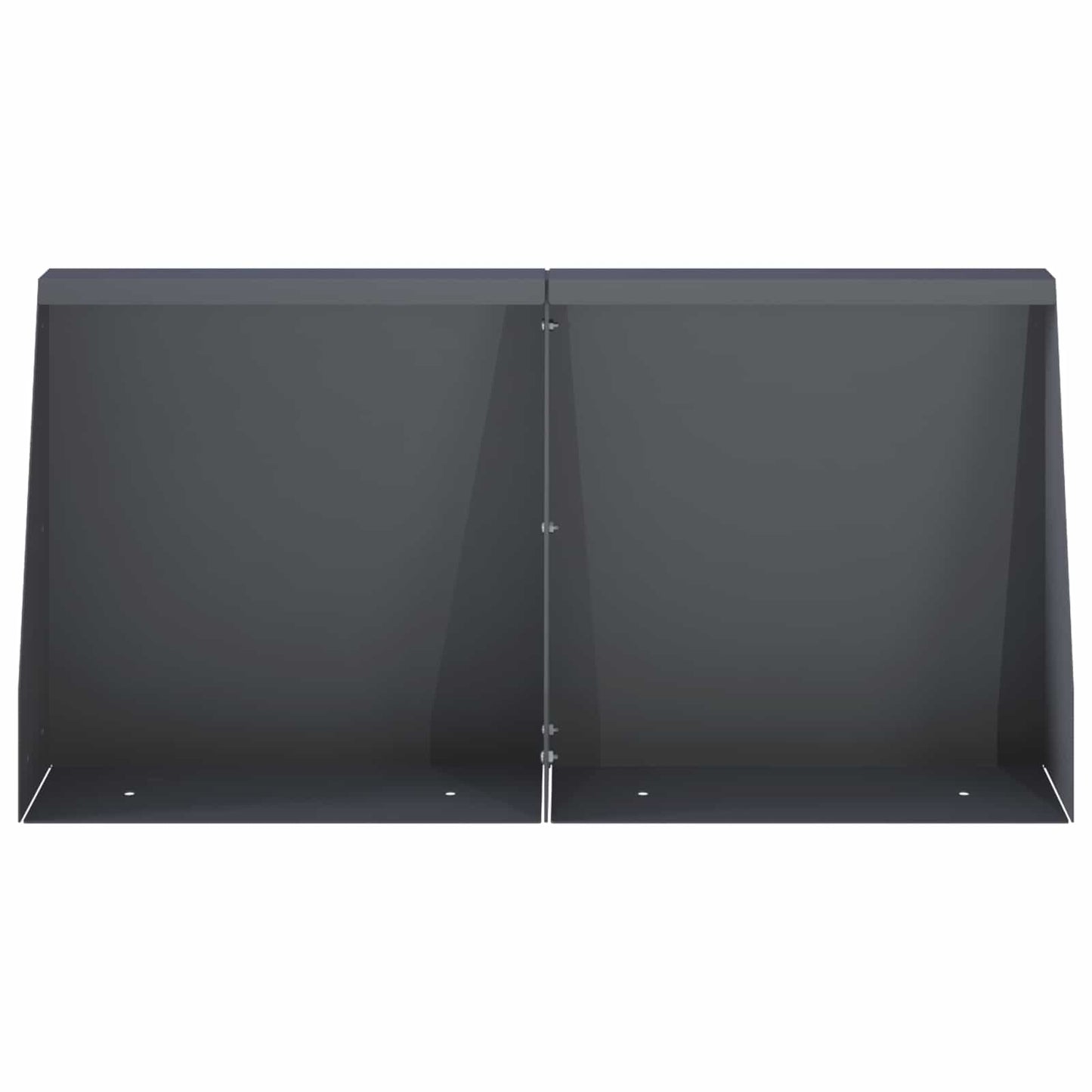 Stützmauer 6 Stk. 40 x 12 x 40 cm Stahl Anthrazit