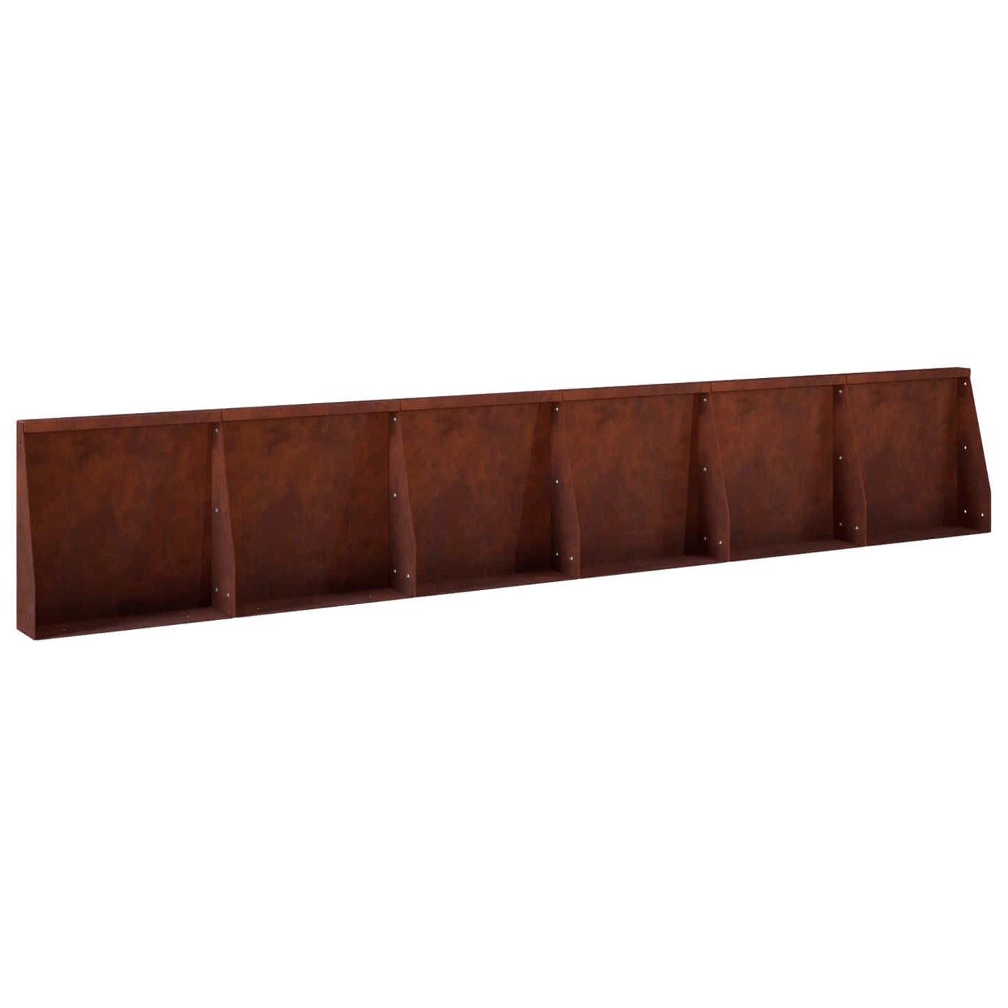 Stützmauer 6 Stk. 40 x 12 x 40 cm Wetterfeststahl Rostoptik