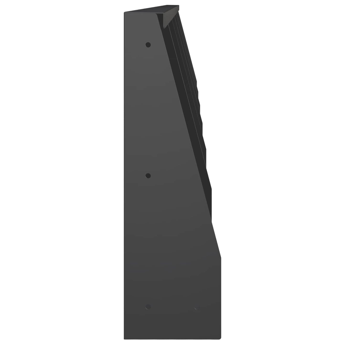 Stützmauer 6 Stk. 40 x 12 x 50 cm Stahl Schwarz