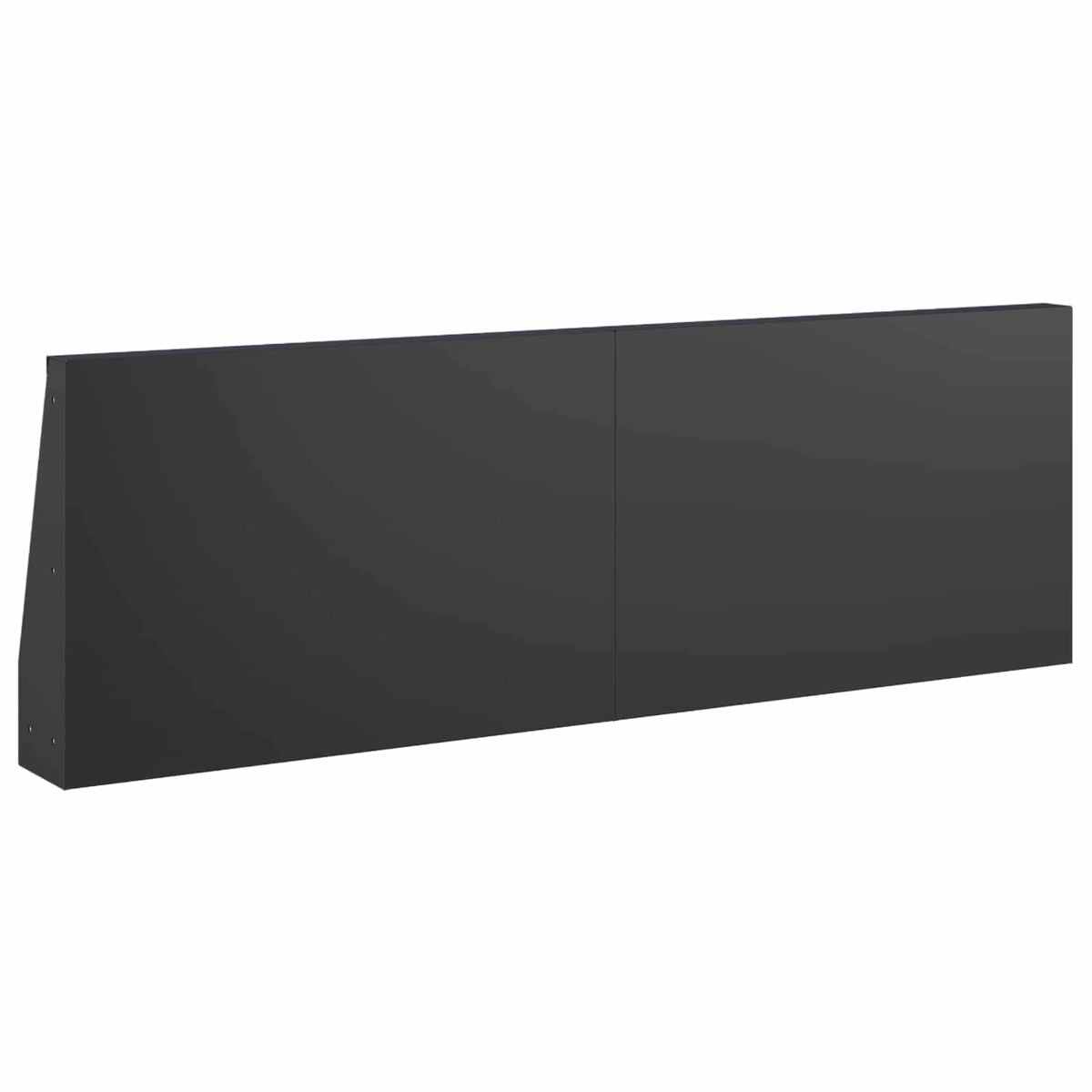 Stützmauer 6 Stk. 60 x 12 x 30 cm Stahl Schwarz