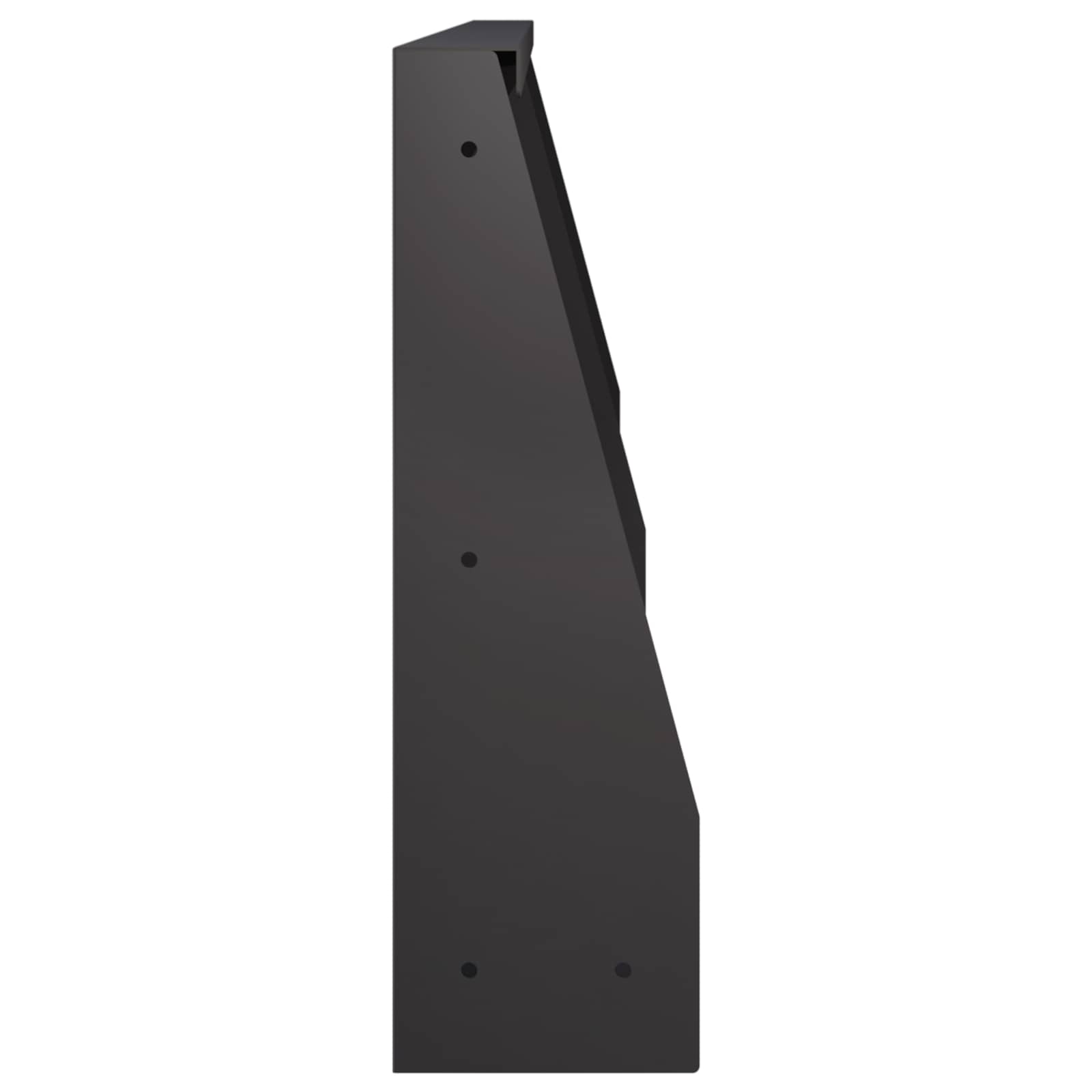 Stützmauer 6 Stk. 60 x 12 x 40 cm Stahl Schwarz