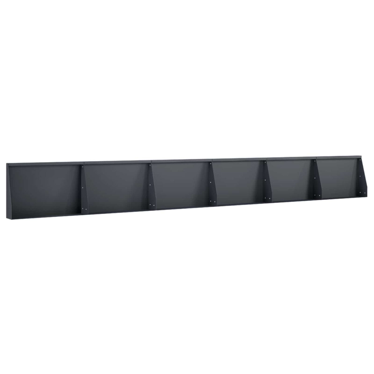 Stützmauer 6 Stk. 60 x 12 x 40 cm Stahl Anthrazit