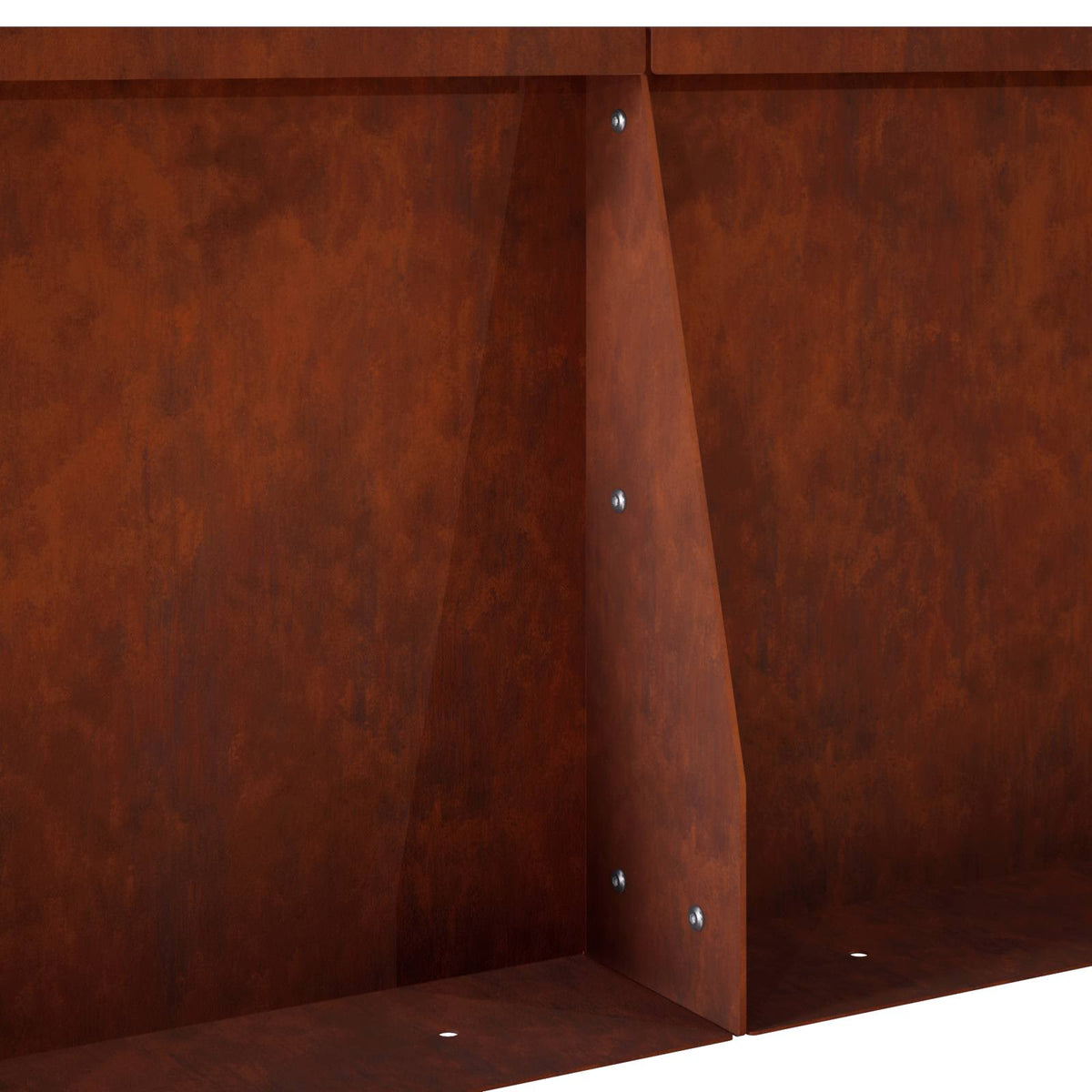 Stützmauer 6 Stk. 60 x 12 x 40 cm Wetterfeststahl Rostoptik