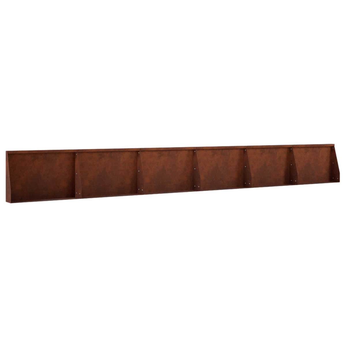 Stützmauer 6 Stk. 60 x 12 x 40 cm Wetterfeststahl Rostoptik