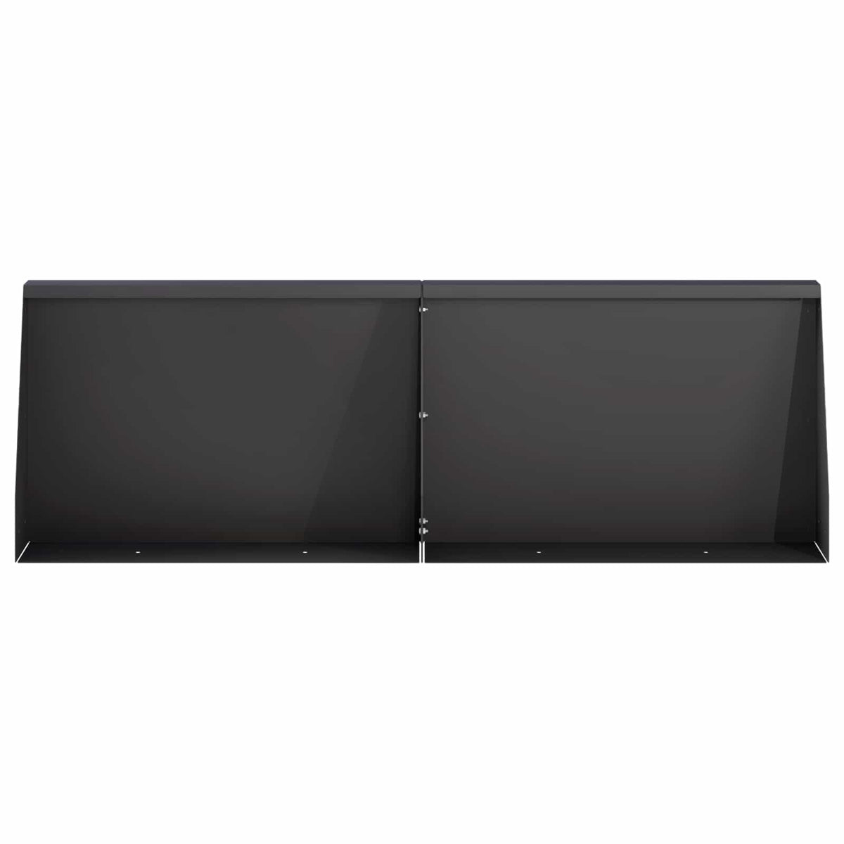 Stützmauer 6 Stk. 60 x 12 x 50 cm Stahl Schwarz
