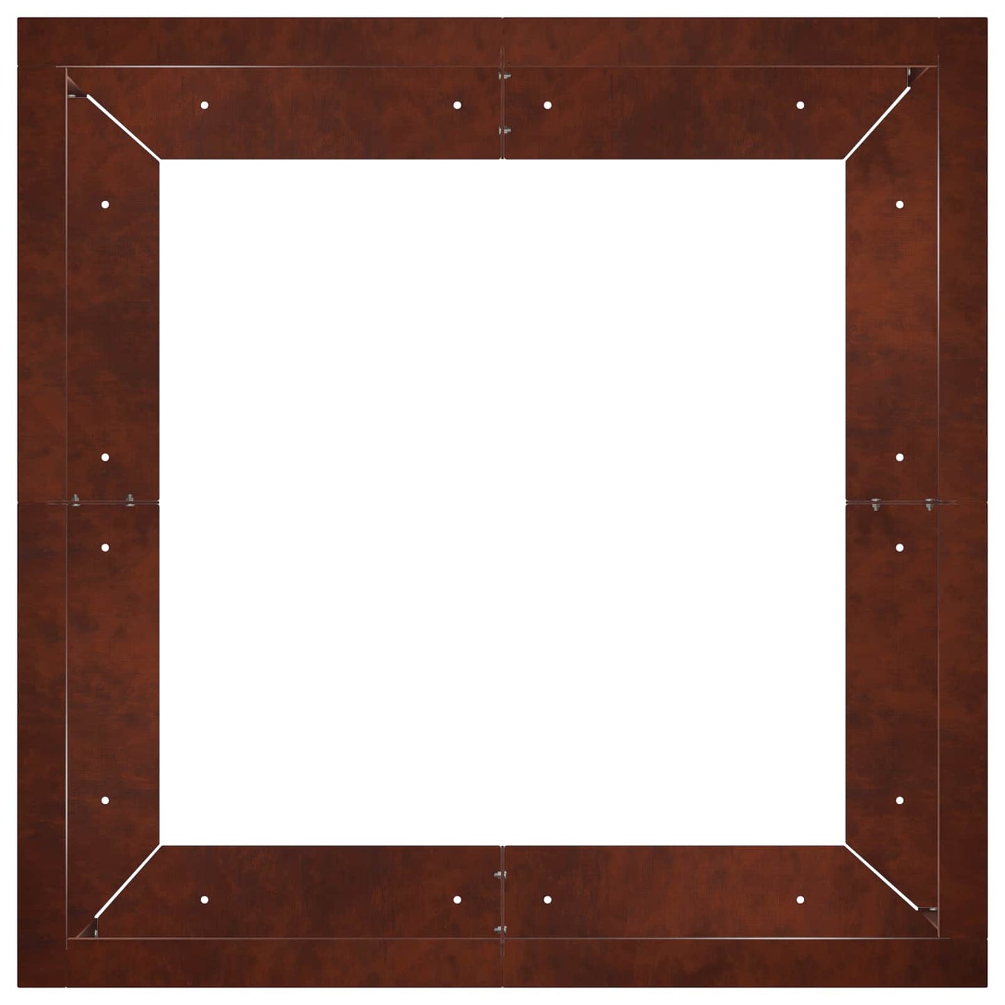 Stützmauer 4 Stk. 100 x 100 x 50 cm Wetterfeststahl Rostoptik