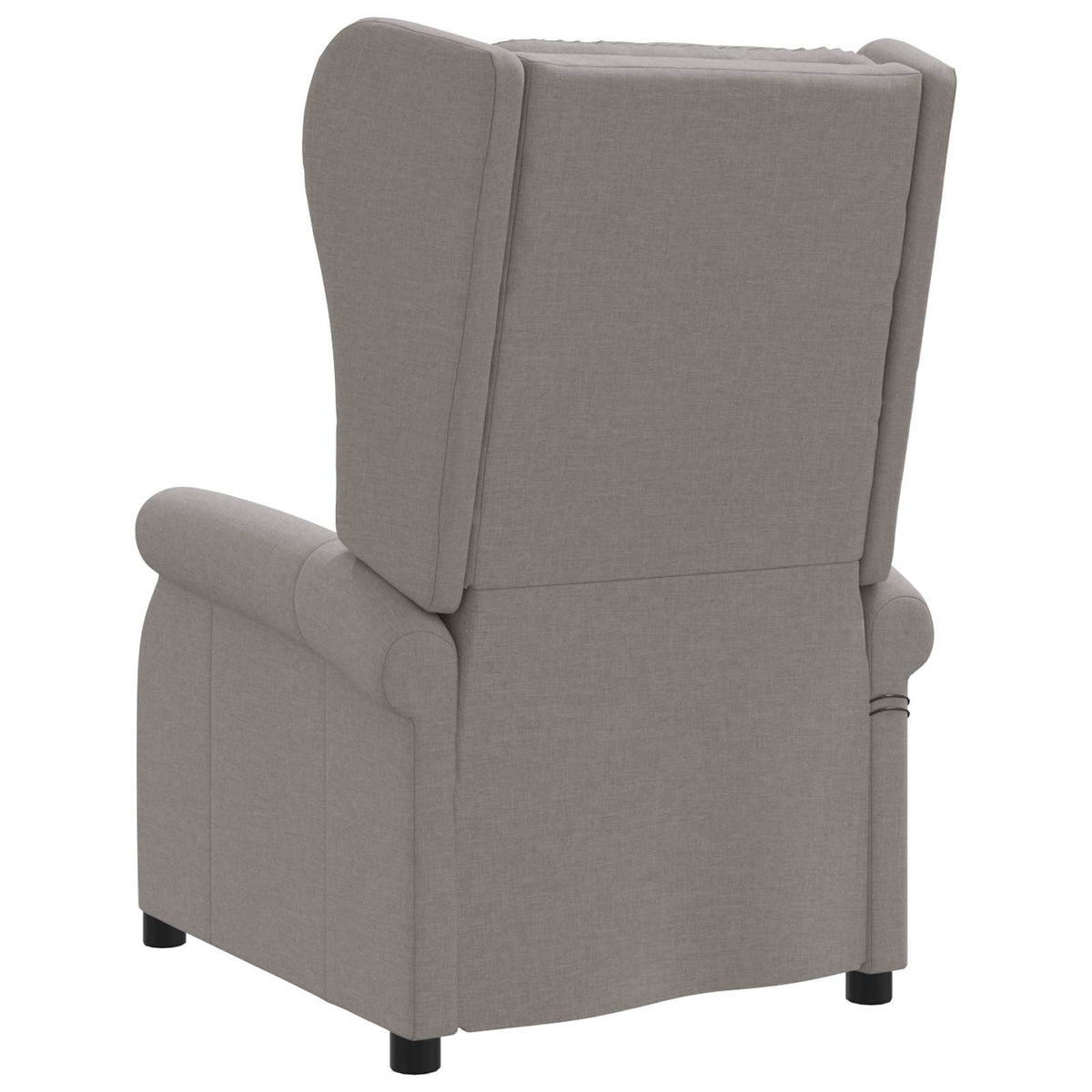 Wing Back elektrischer Massagesessel Taupe Stoff