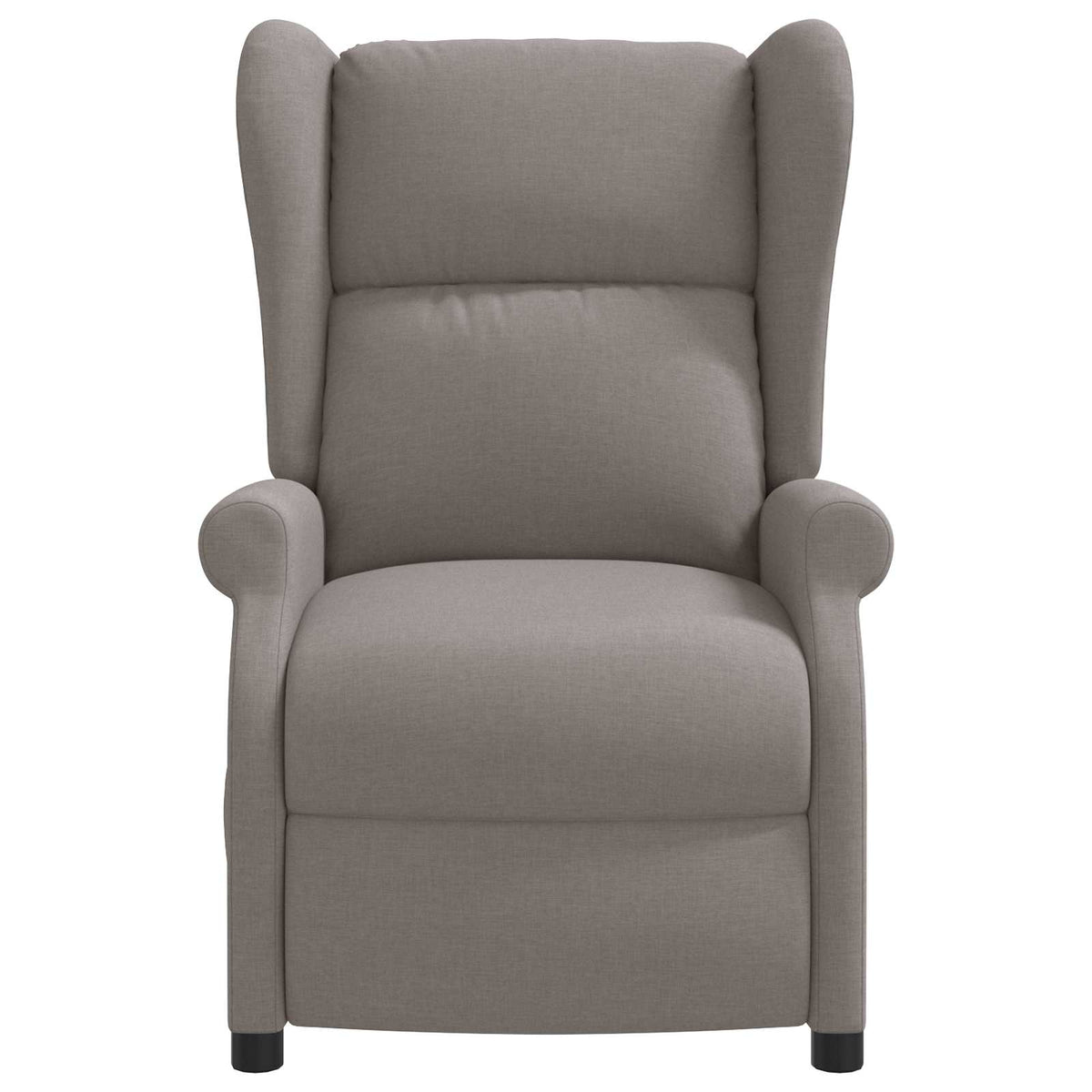 Wing Back elektrischer Massagesessel Taupe Stoff