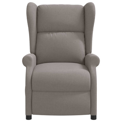 Wing Back elektrischer Massagesessel Taupe Stoff