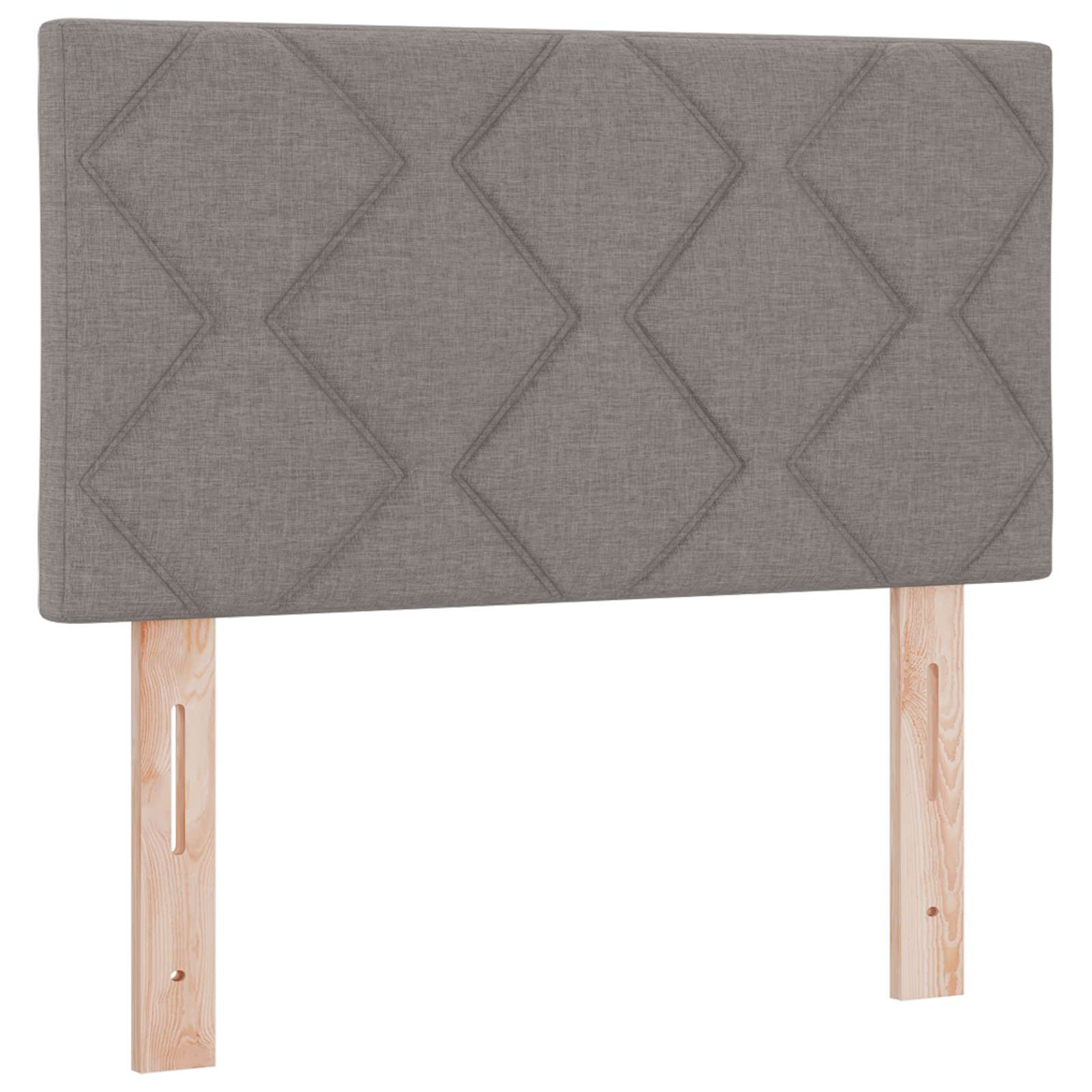 Boxspringbett mit Matratze mit Kopfteil Taupe 90 x 200 cm Stoff