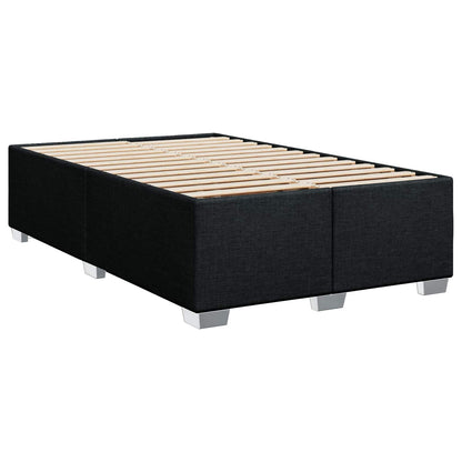 Boxspringbett mit Matratze Schwarz 120 x 200 cm Stoff