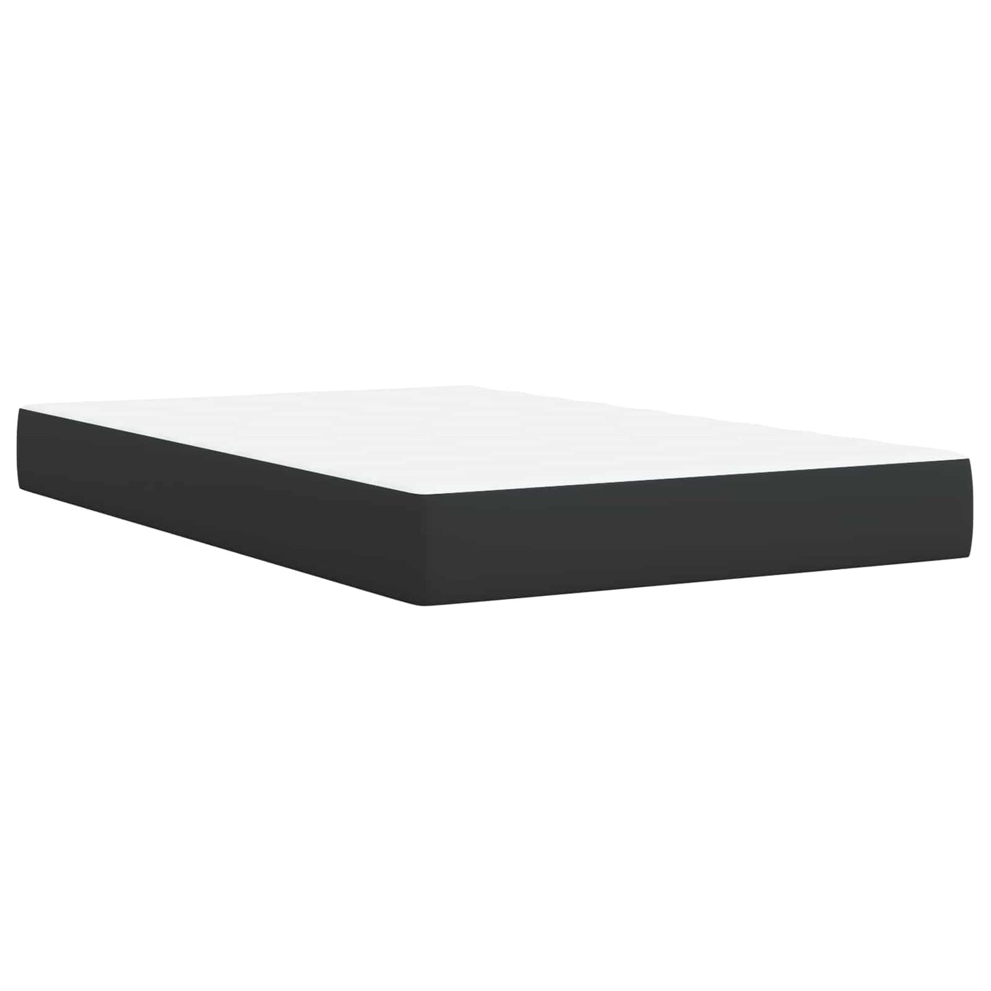 Boxspringbett mit Matratze Schwarz 120 x 200 cm Stoff