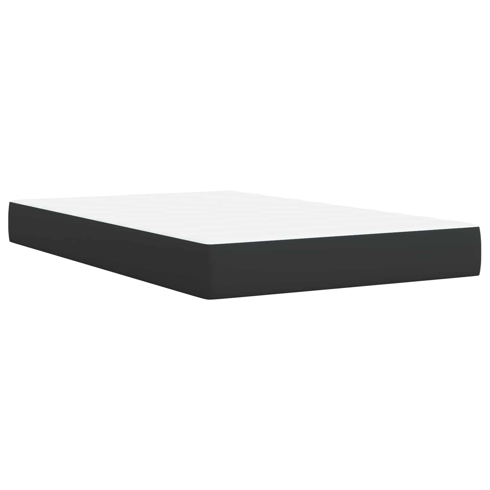 Boxspringbett mit Matratze Schwarz 120 x 200 cm Stoff