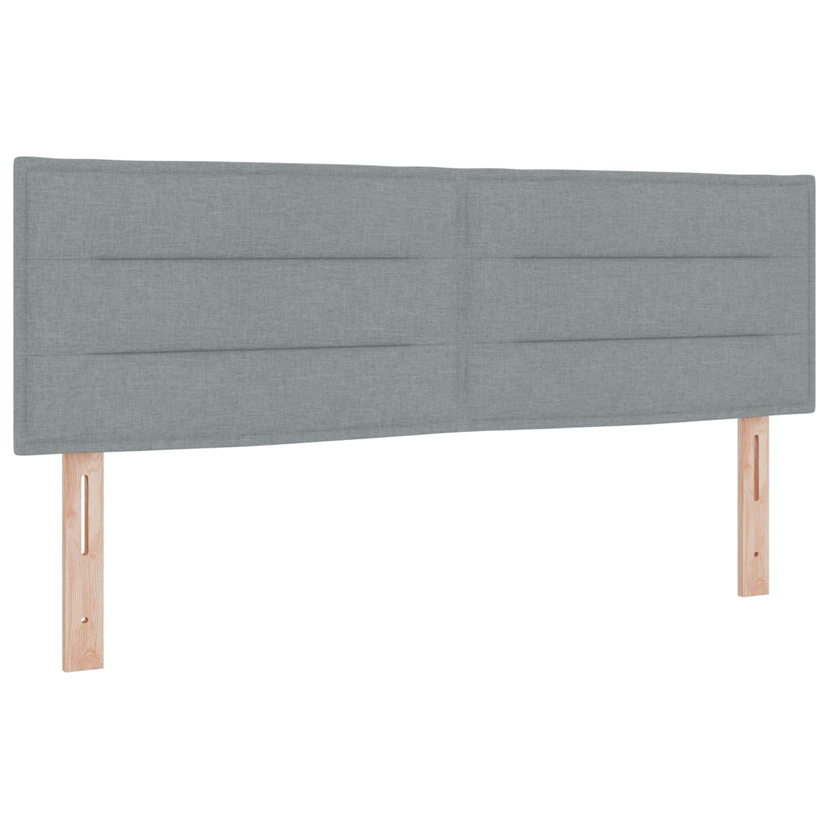 Boxspringbett mit Matratze Hellgrau 160 x 200 cm Stoff