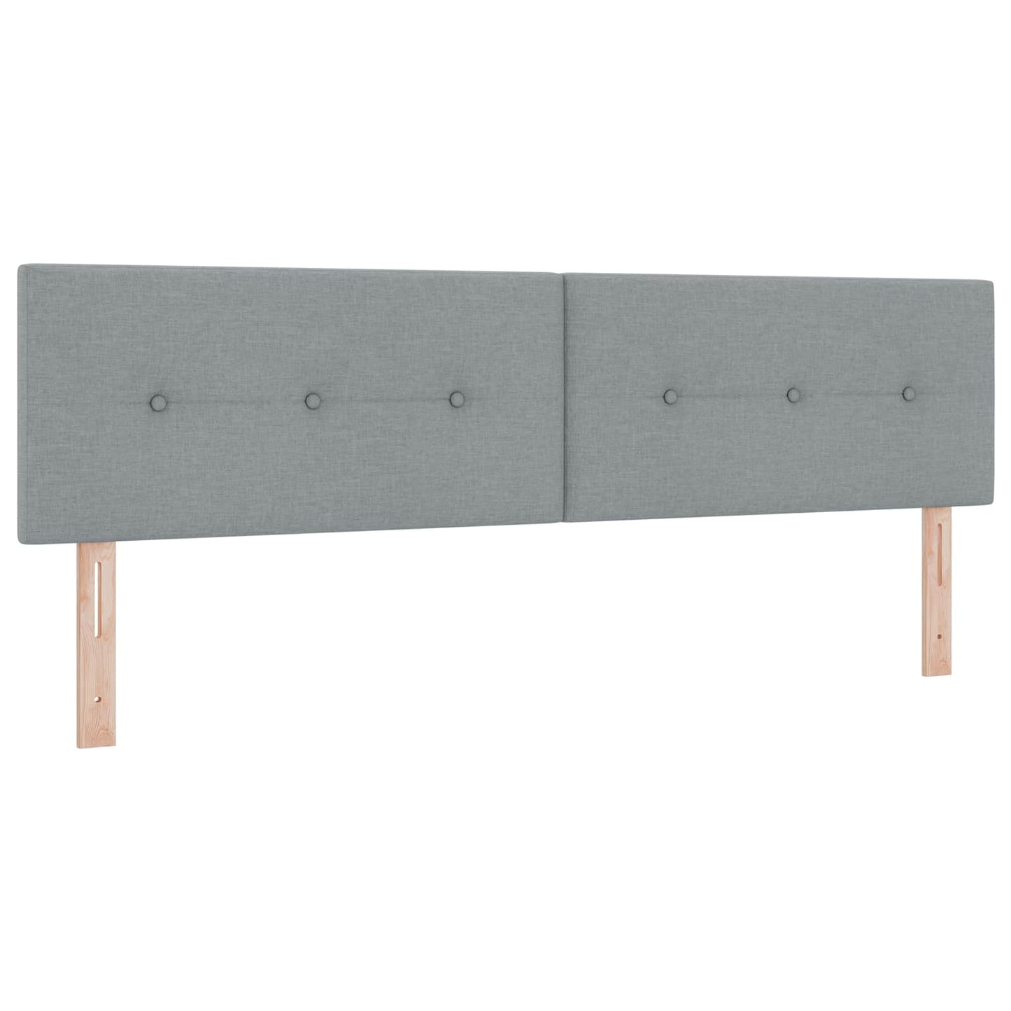 Boxspringbett mit Matratze Hellgrau 180 x 200 cm Stoff