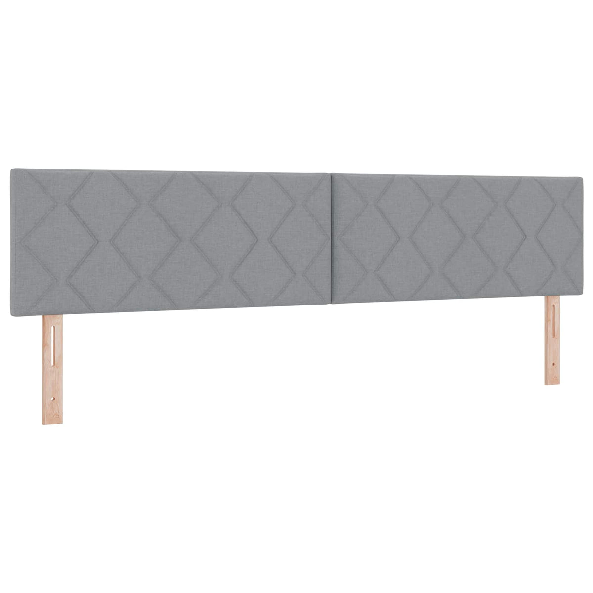 Boxspringbett mit Matratze Hellgrau 200 x 200 cm Stoff