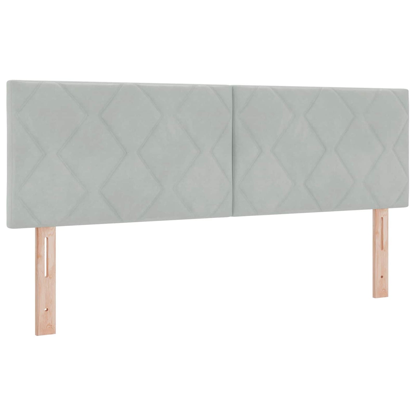 Boxspringbett mit Matratze Hellgrau 140 x 200 cm Samt