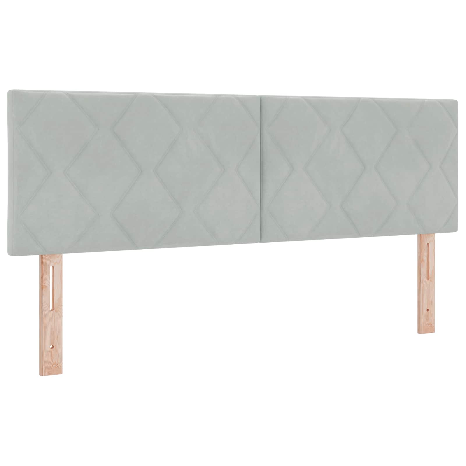 Boxspringbett mit Matratze Hellgrau 140 x 200 cm Samt
