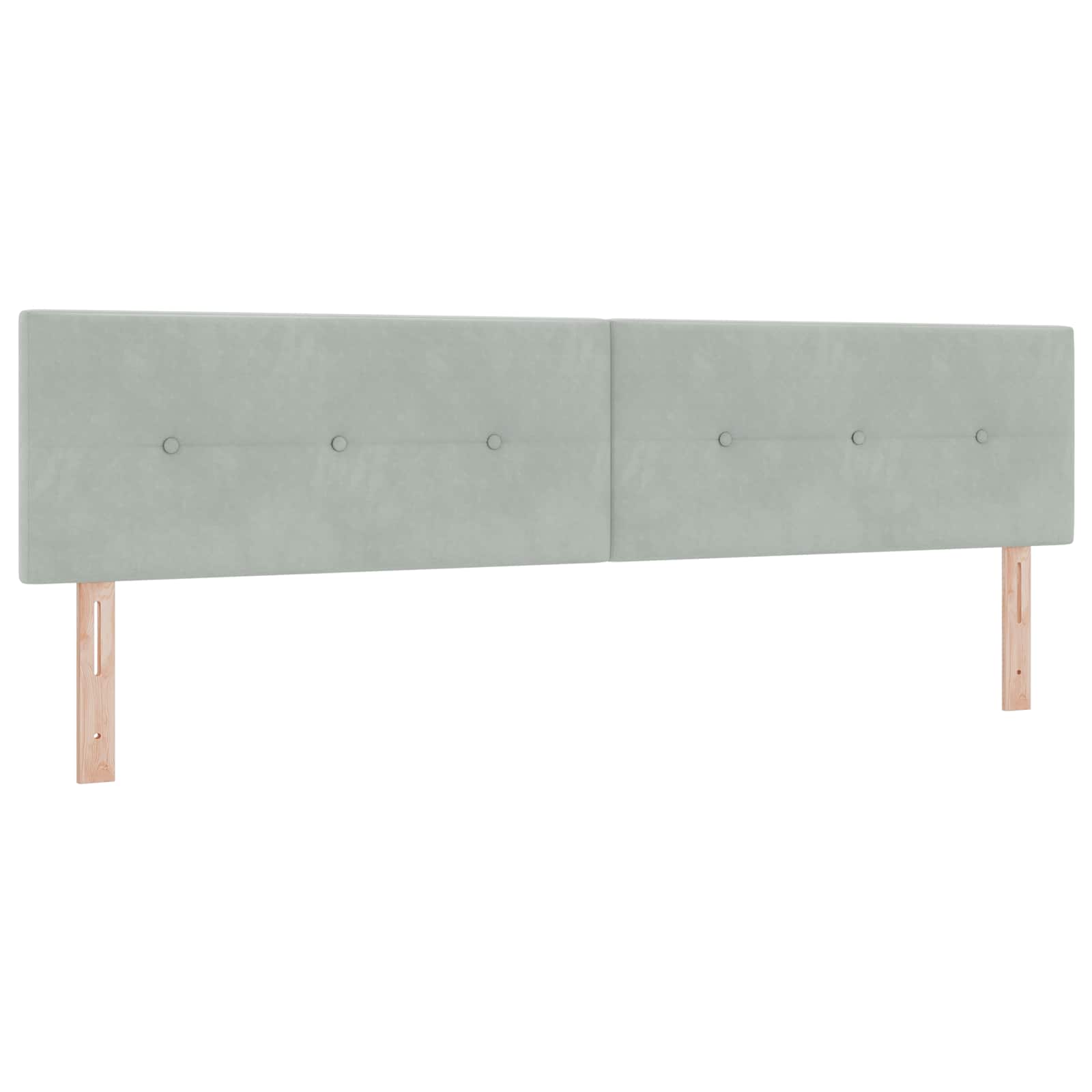 Boxspringbett mit Matratze Hellgrau 200 x 200 cm Samt
