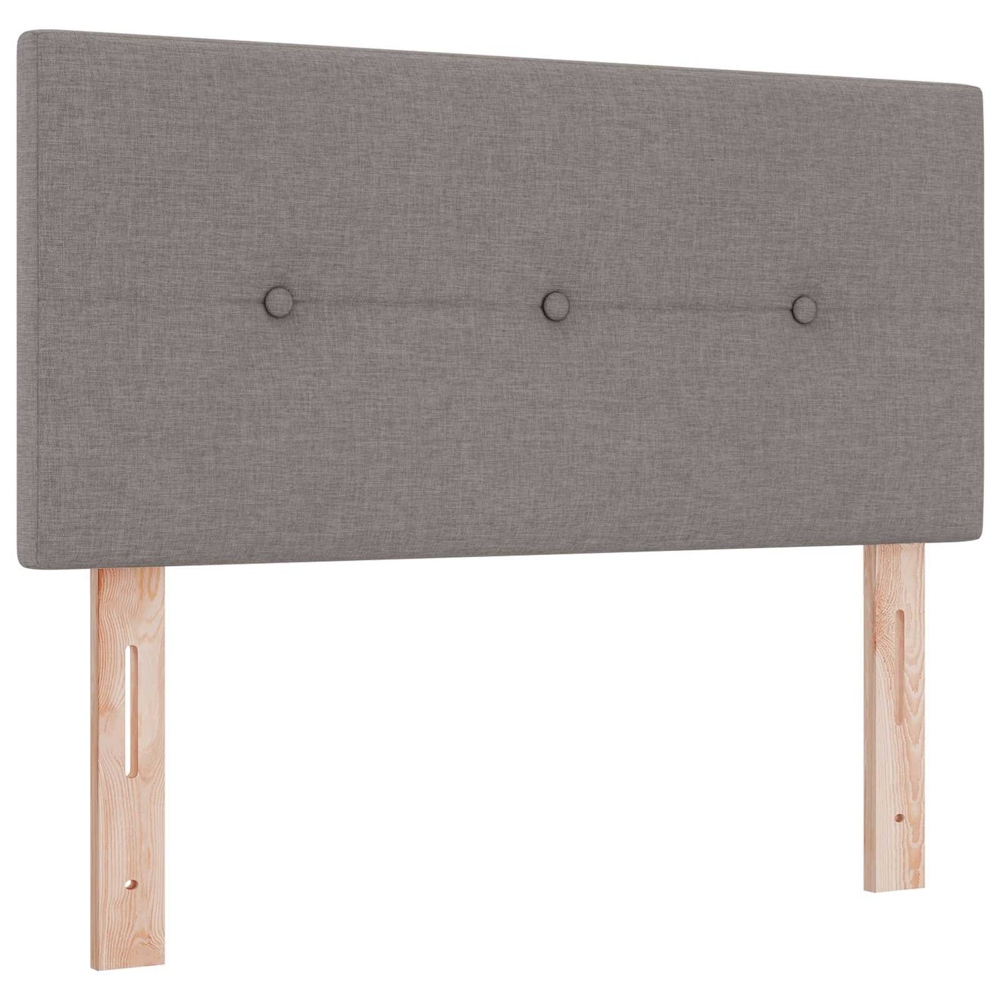 Boxspringbett mit Matratze mit Kopfteil Taupe 90 x 190 cm Stoff