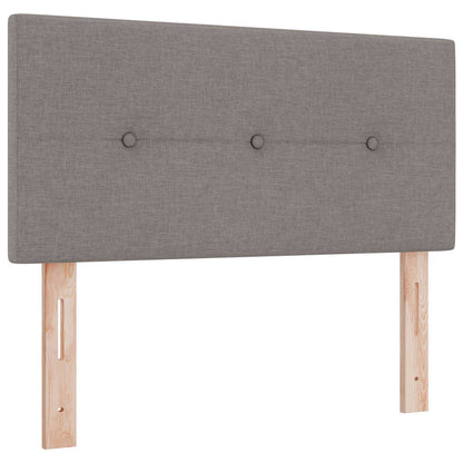Boxspringbett mit Matratze mit Kopfteil Taupe 90 x 190 cm Stoff