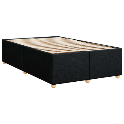 Boxspringbett mit Matratze Schwarz 120 x 190 cm Stoff