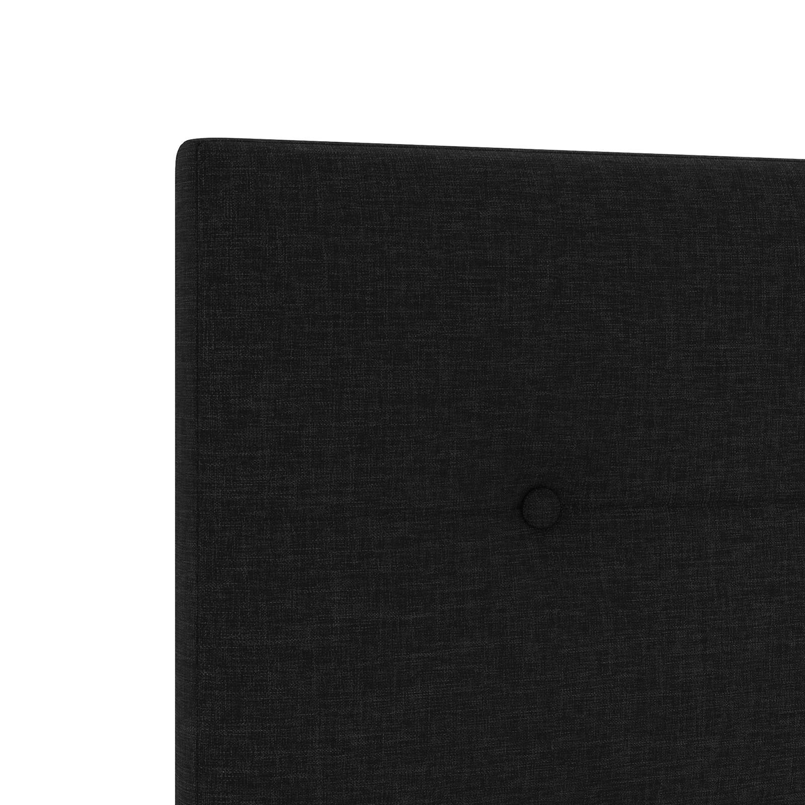 Boxspringbett mit Matratze Schwarz 140 x 190 cm Stoff