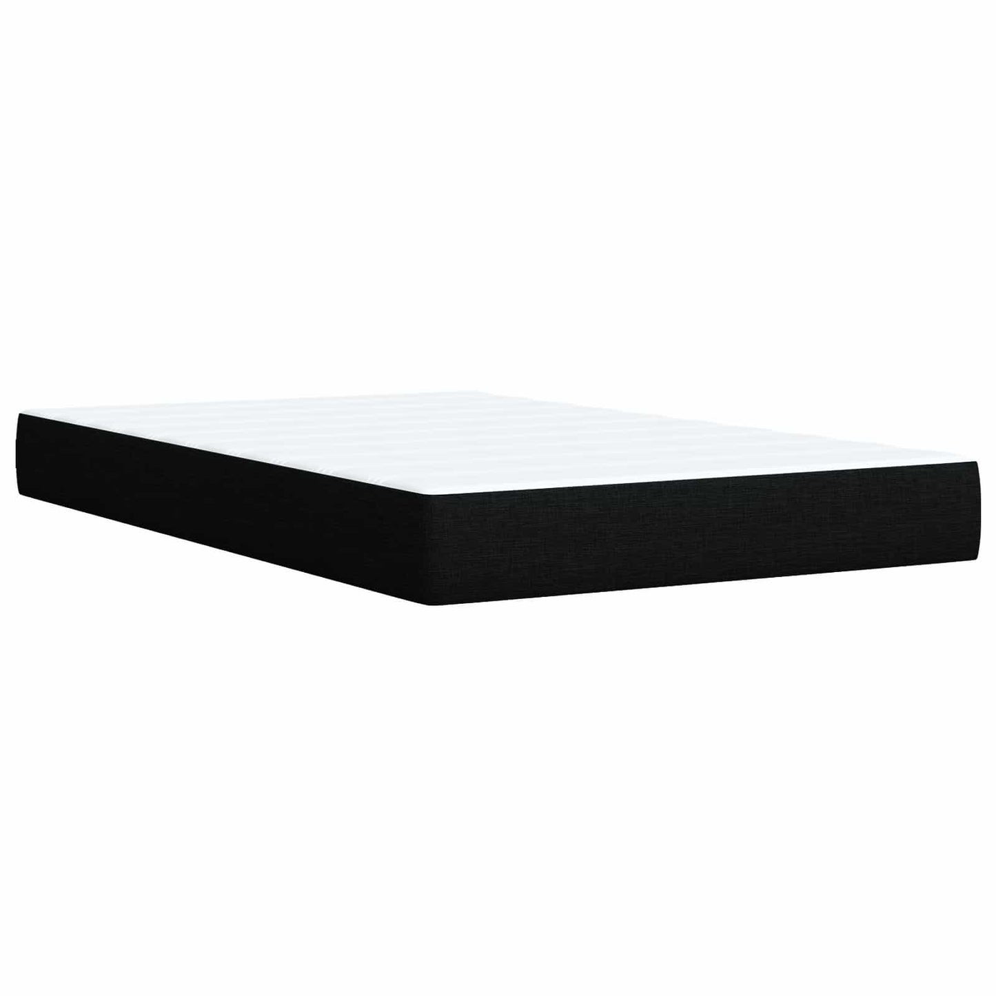 Boxspringbett mit Matratze Schwarz 120 x 190 cm Stoff