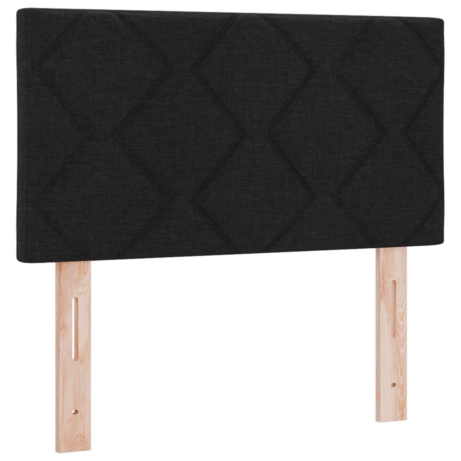 Boxspringbett mit Matratze Schwarz 80 x 200 cm Stoff
