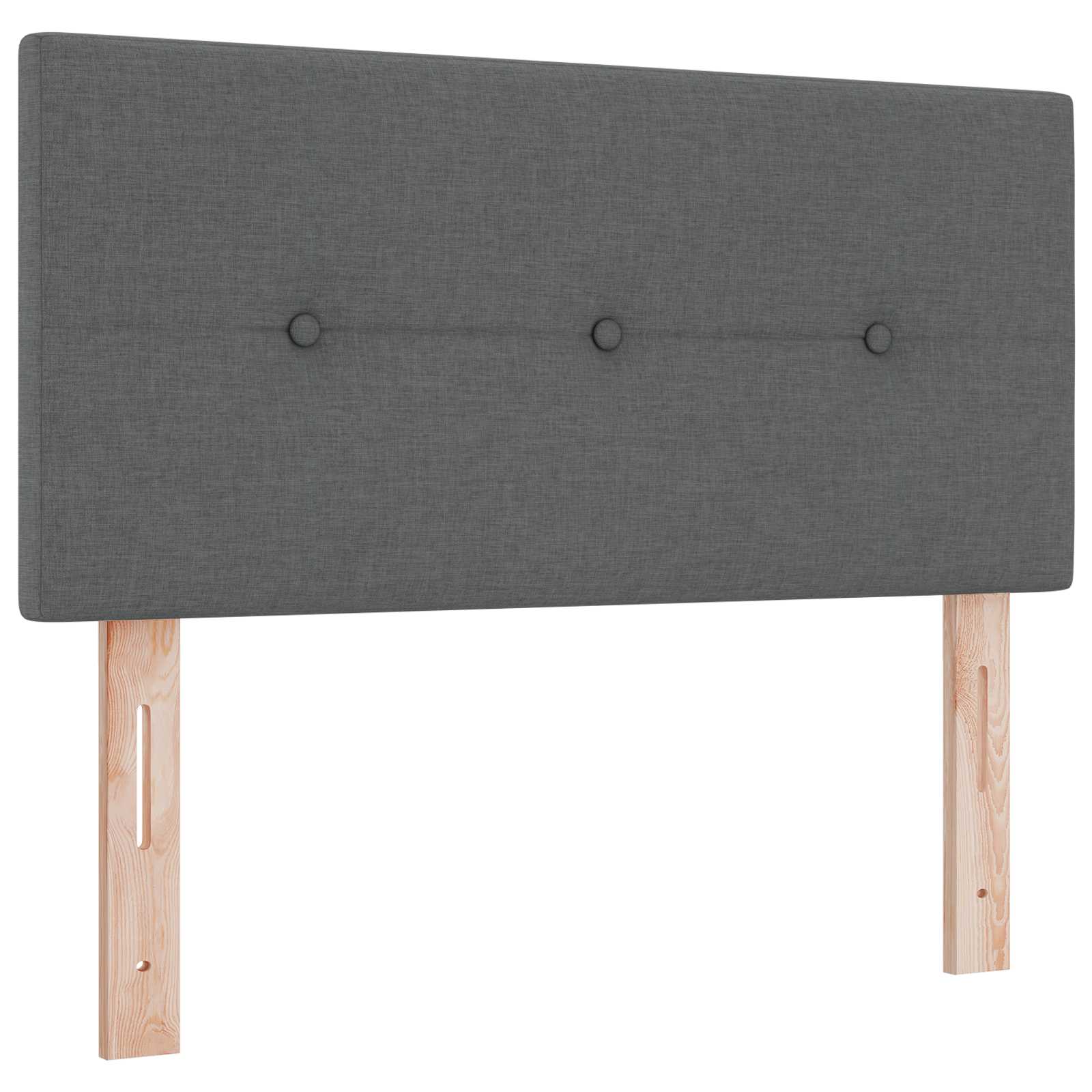 Boxspringbett mit Matratze Dunkelgrau 120 x 190 cm Stoff