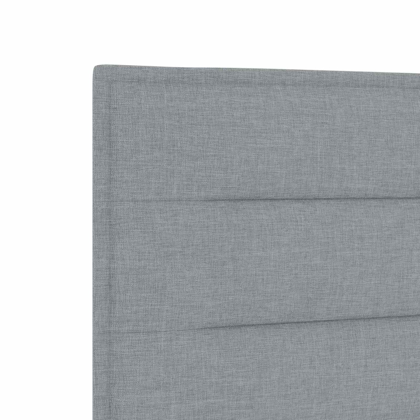 Boxspringbett mit Matratze Hellgrau 140 x 190 cm Stoff
