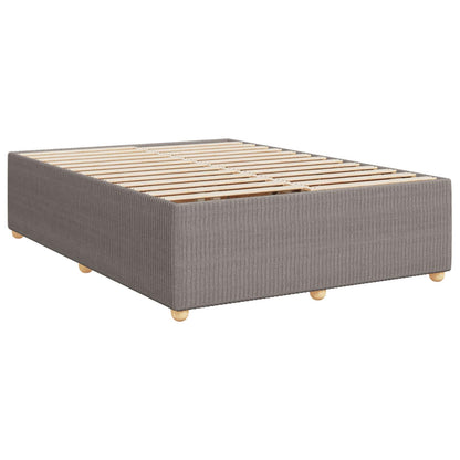 Boxspringbett mit Matratze Taupe 160 x 200 cm Stoff