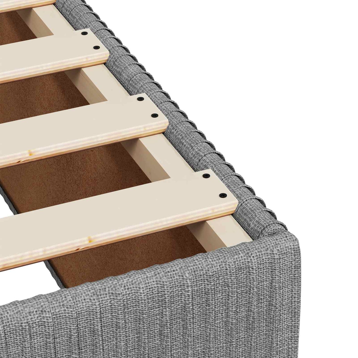 Boxspringbett mit Matratze Hellgrau 160 x 200 cm Stoff