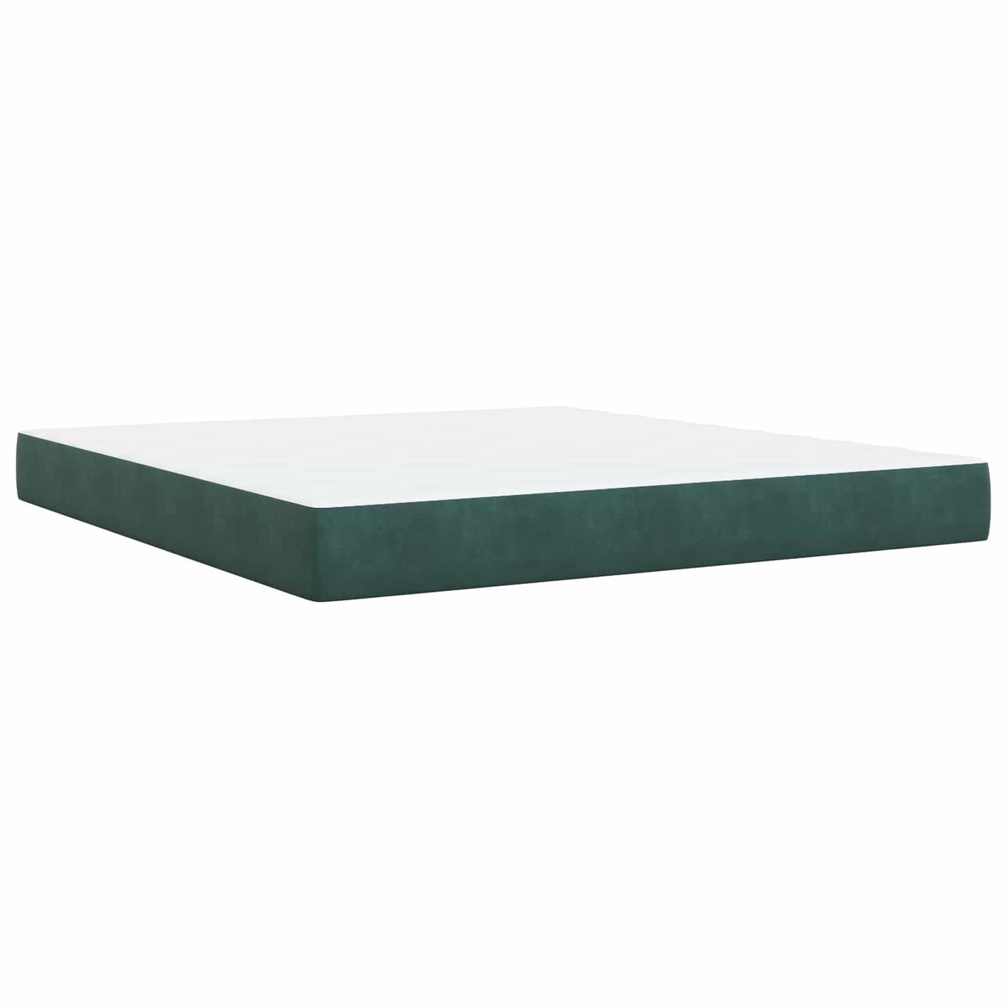Boxspringbett mit Matratze Dunkelgrün 180 x 200 cm Samt