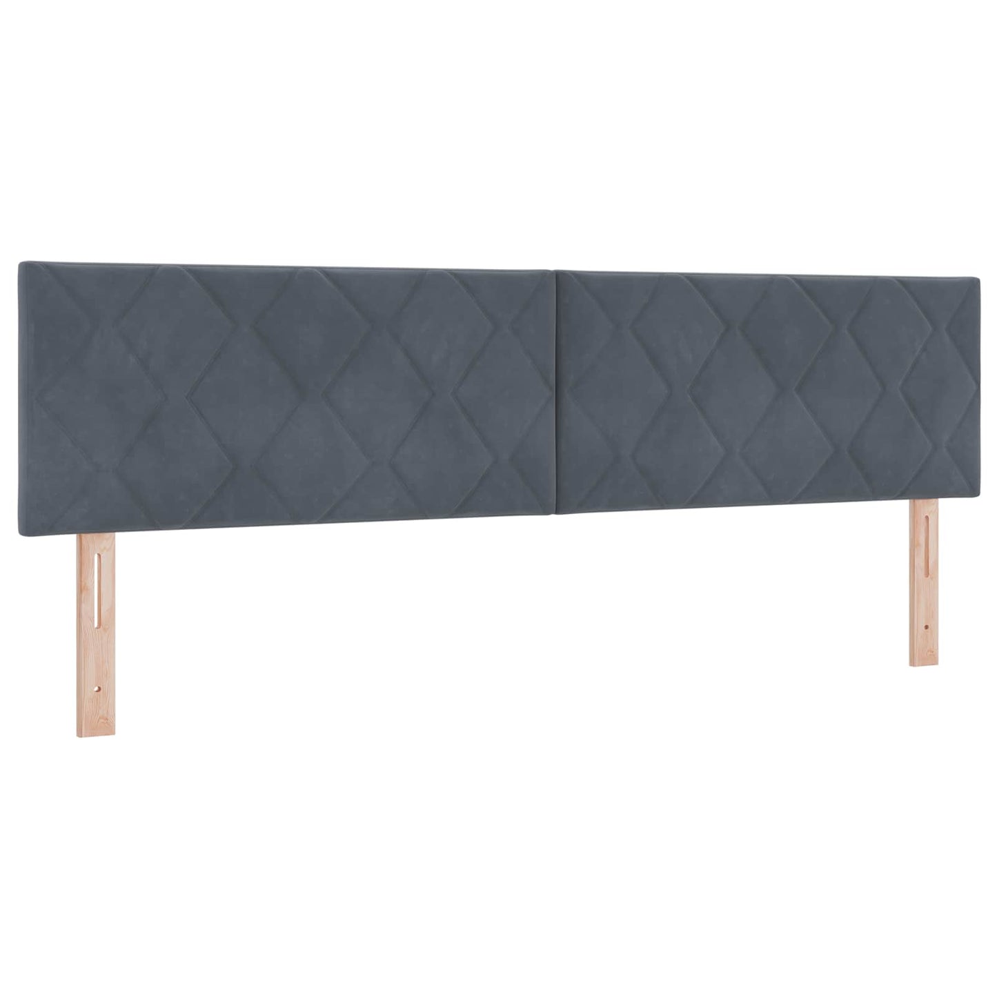 Boxspringbett mit Matratze Dunkelgrau 180 x 200 cm Samt