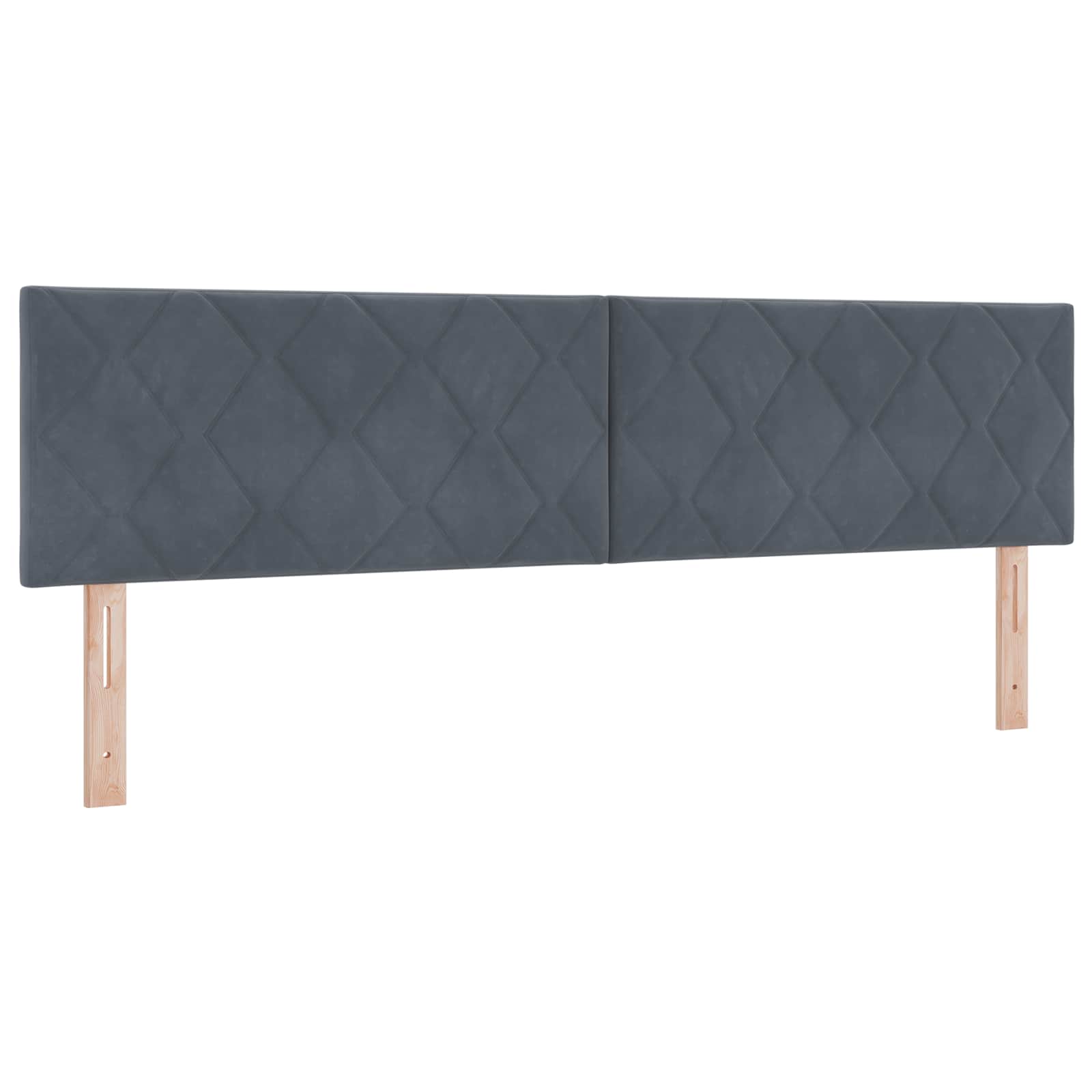 Boxspringbett mit Matratze Dunkelgrau 180 x 200 cm Samt