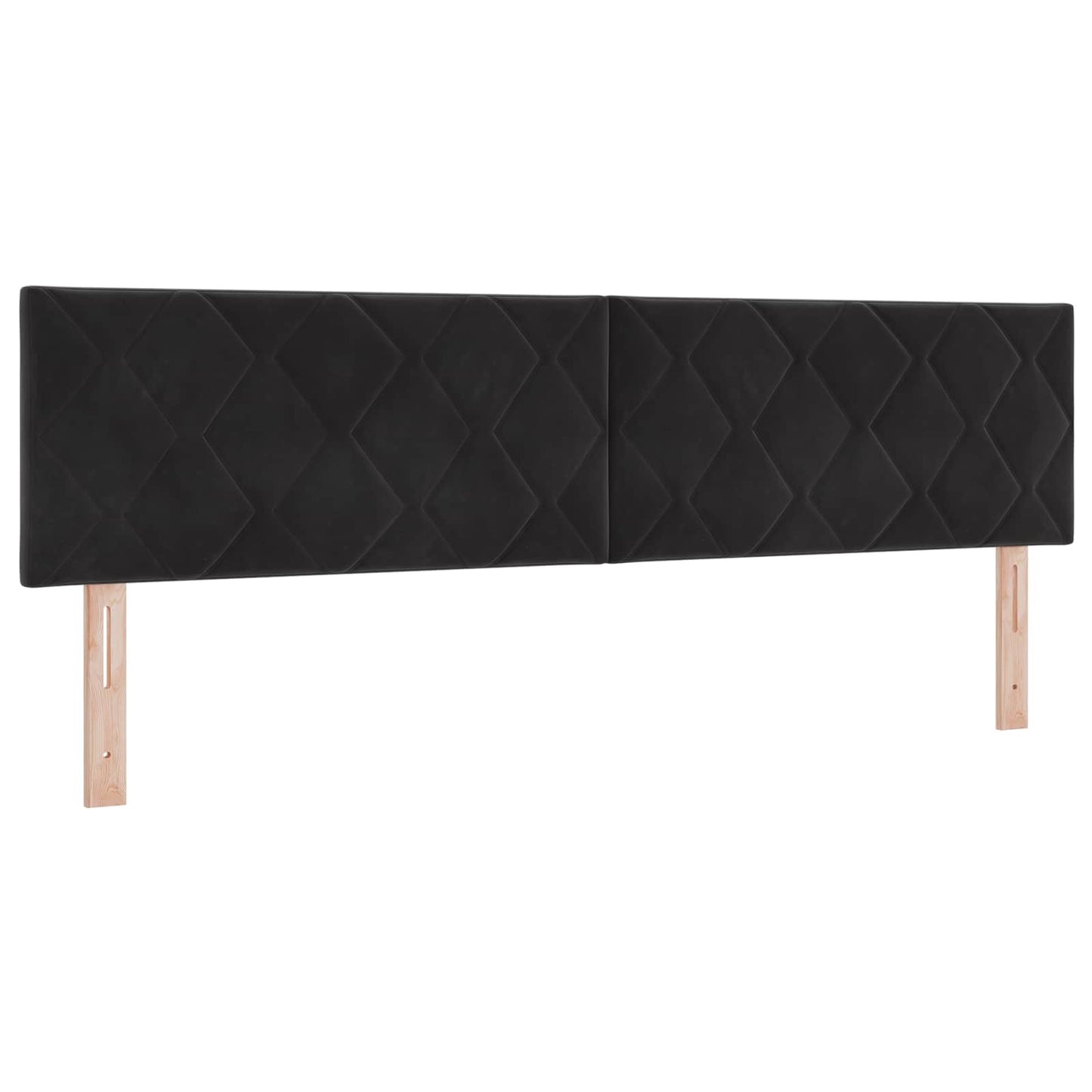 Boxspringbett mit Matratze Schwarz 180 x 200 cm Samt