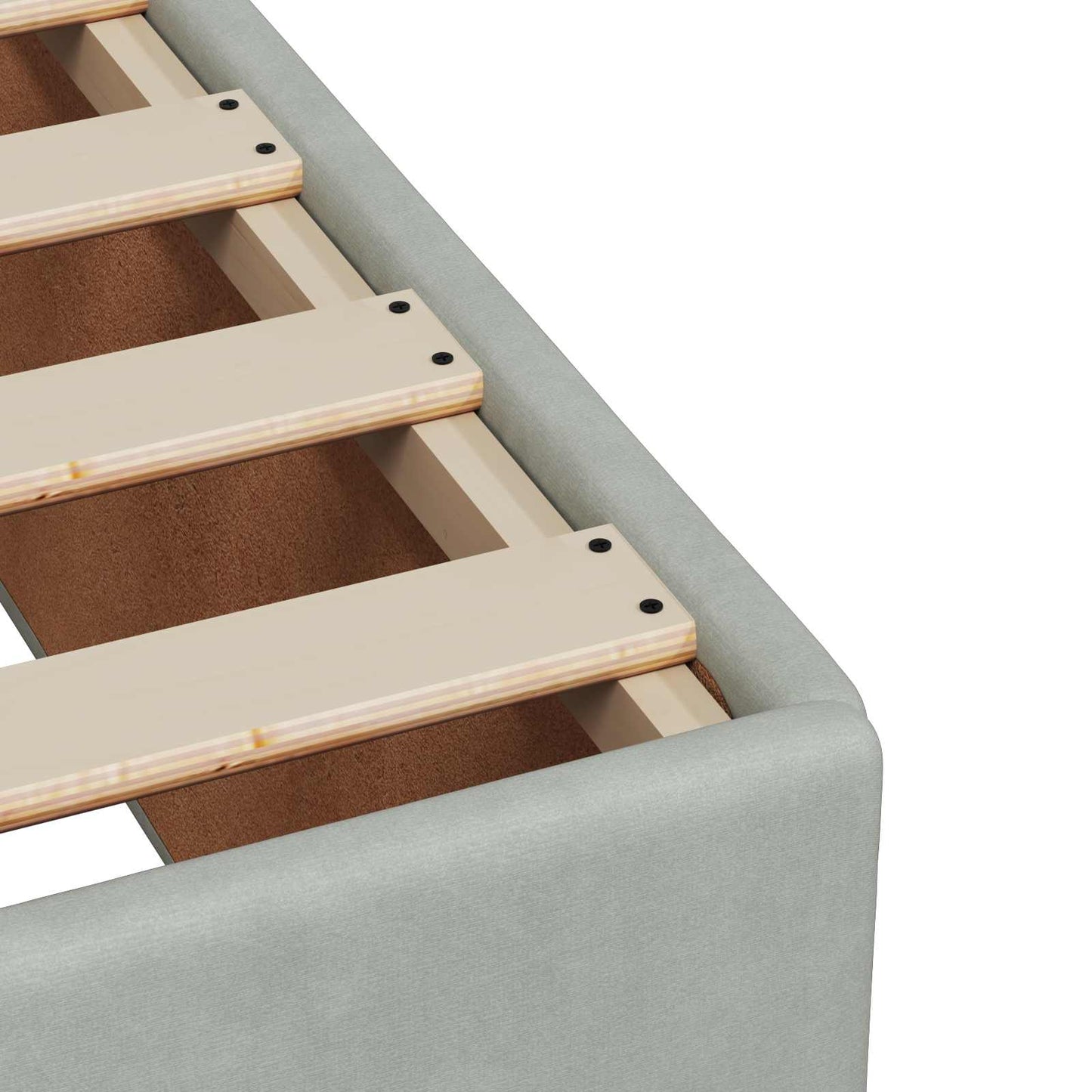 Boxspringbett mit Matratze und LED Hellgrau 180 x 200 cm Samt