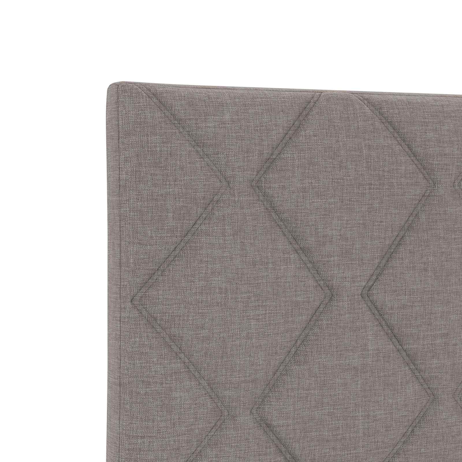 Boxspringbett mit Matratze mit Kopfteil Taupe 90 x 200 cm Stoff
