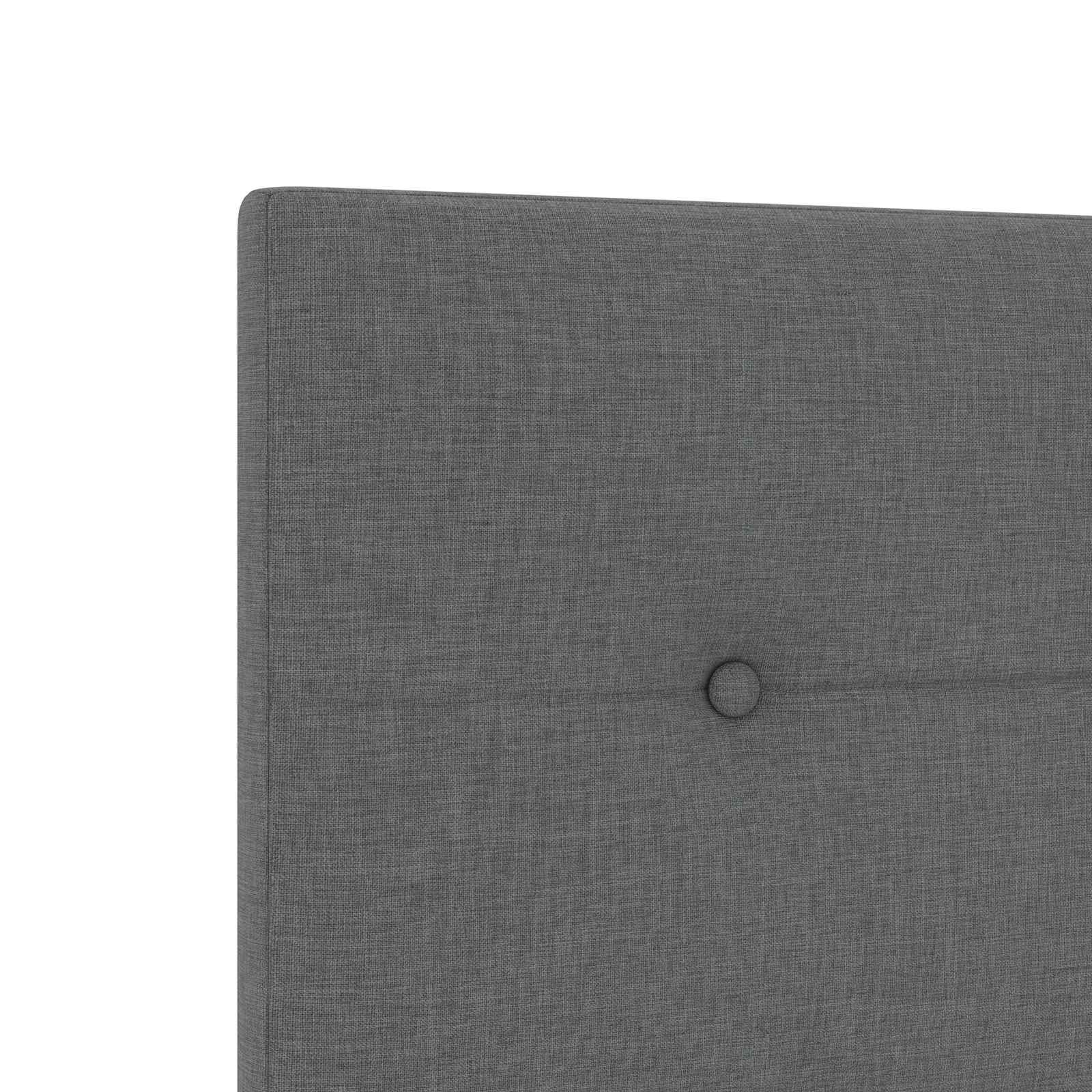 Boxspringbett mit Matratze Dunkelgrau 140 x 200 cm Stoff