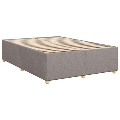 Boxspringbett mit Matratze Taupe 160 x 200 cm Stoff