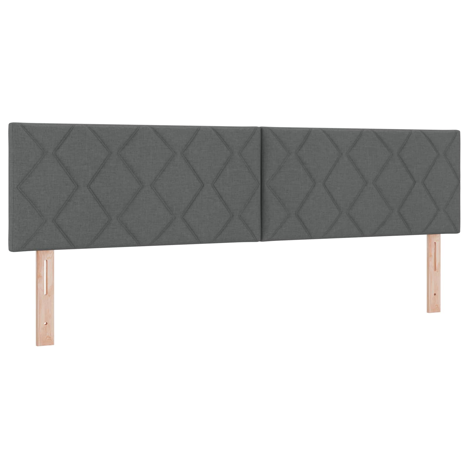Boxspringbett mit Matratze Dunkelgrau 180 x 200 cm Stoff